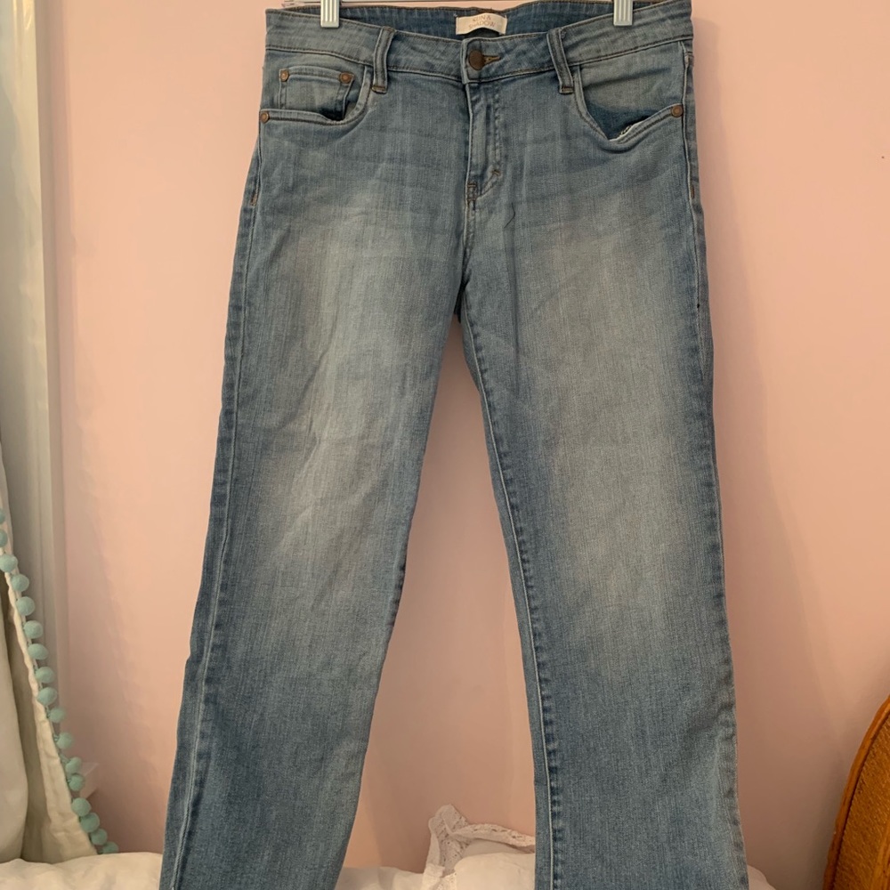 Fringed skinny jeans